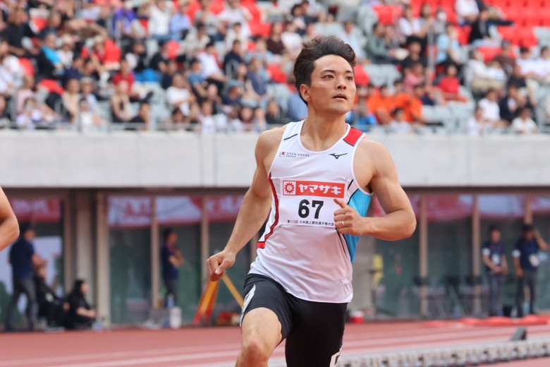 【第110回日本選手権】男子100m 予選4組