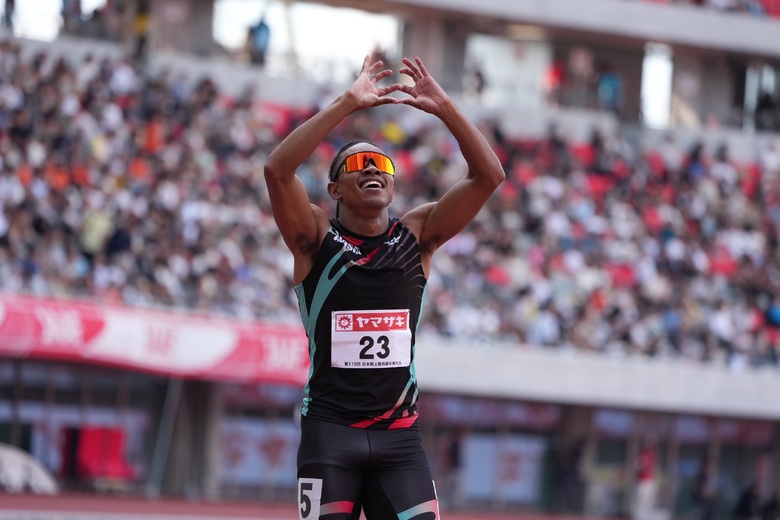 【第110回日本選手権】男子100m 予選5組