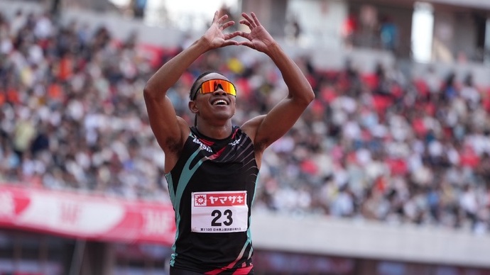 【第110回日本選手権】男子100m　予選5組