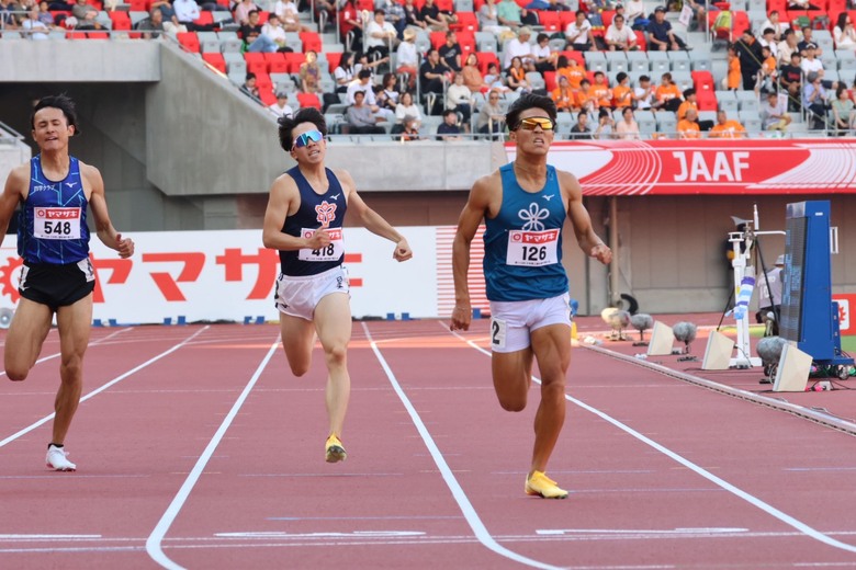 【第110回日本選手権】男子400m　予備予選2組