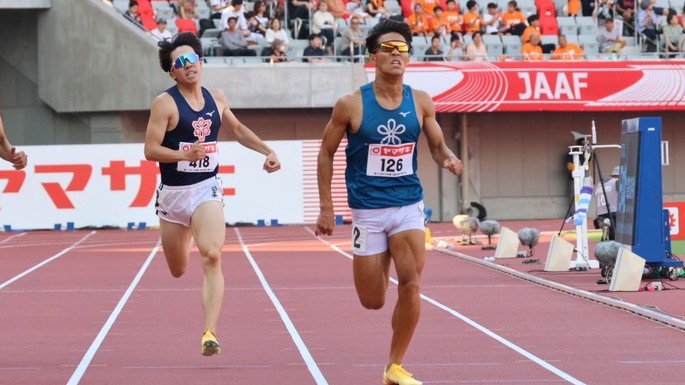 【第110回日本選手権】男子400m　予備予選2組