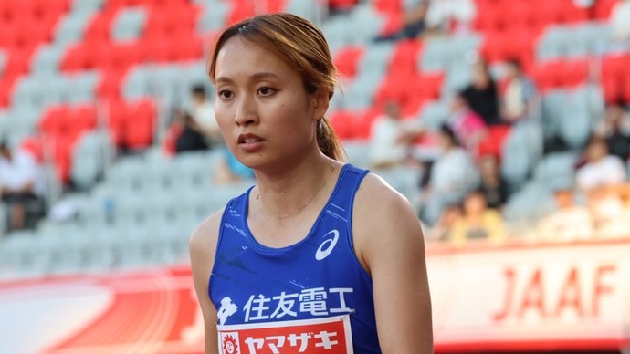 【第110回日本選手権】女子100m　準決勝1組