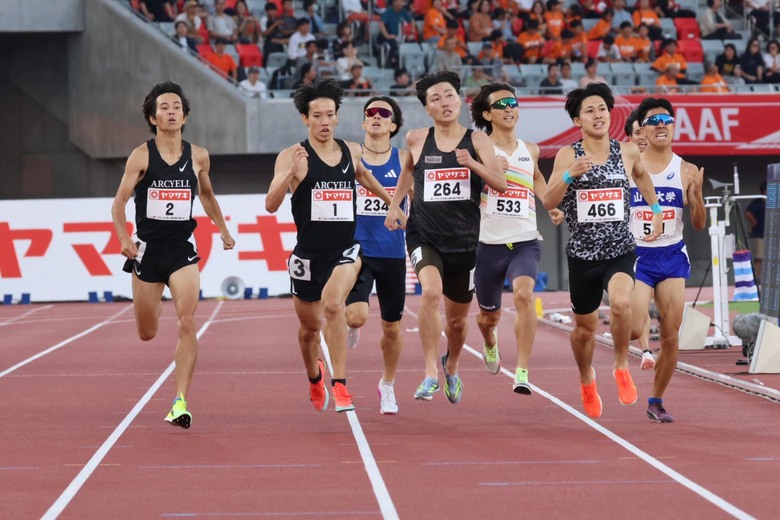 【第110回日本選手権】男子800m 予選1組