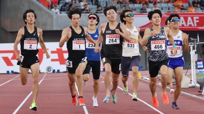 【第110回日本選手権】男子800m　予選1組