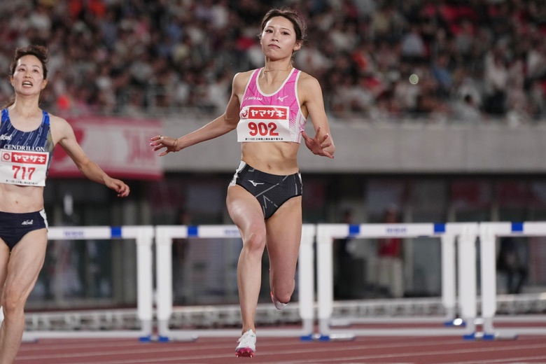 【第110回日本選手権】女子100mハードル 準決勝2組:中島ひとみが実力を見せて、明日の決勝へ