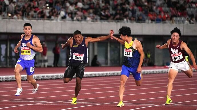 【第110回日本選手権】男子100m　準決勝3組