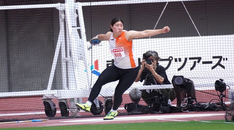 【第110回日本選手権】女子円盤投　決勝：齋藤真希（太平電業・東京）が優勝