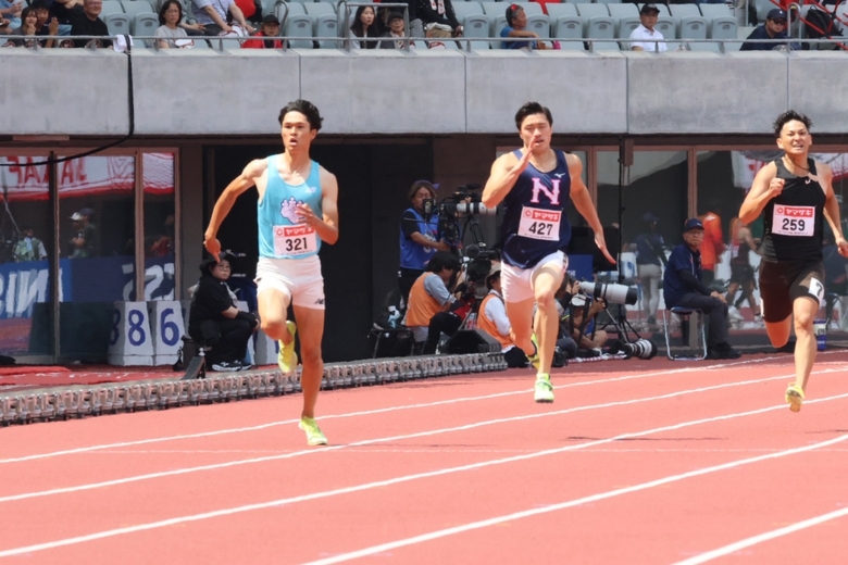 【第110回日本選手権】男子200m 予備予選1組