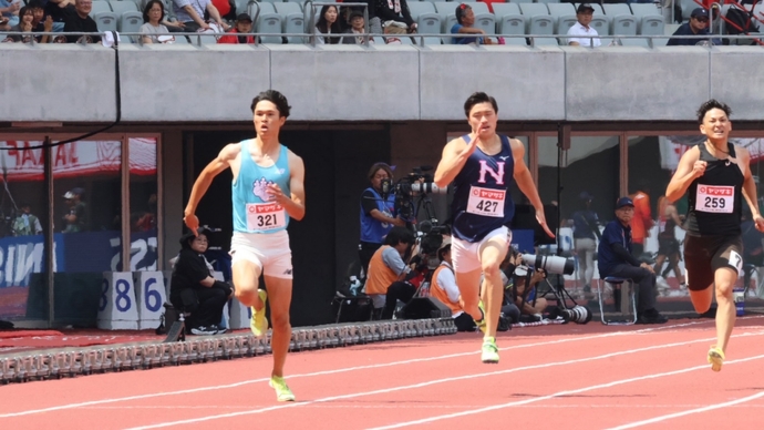 【第110回日本選手権】男子200m　予備予選1組