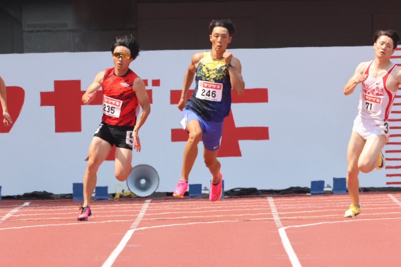 【第110回日本選手権】男子200m 予備予選3組