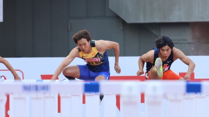 【第110回日本選手権】男子110mハードル　予選1組