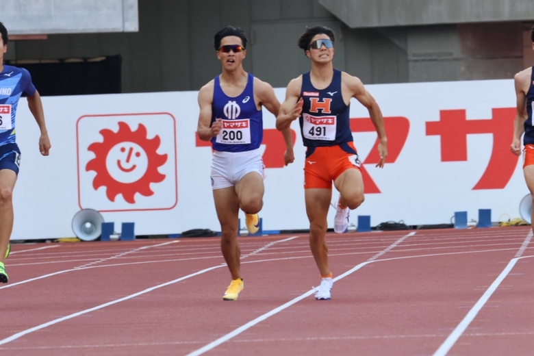 【第110回日本選手権】男子200m 予選1組