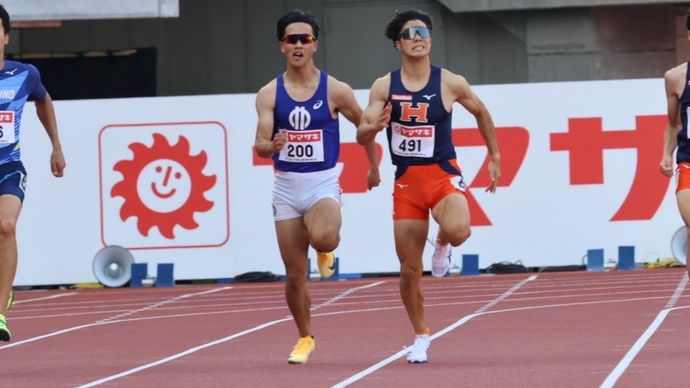 【第110回日本選手権】男子200m　予選1組
