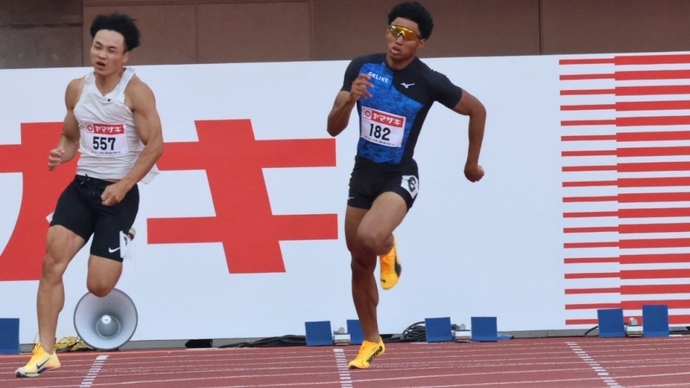 【第110回日本選手権】男子200m　予選2組