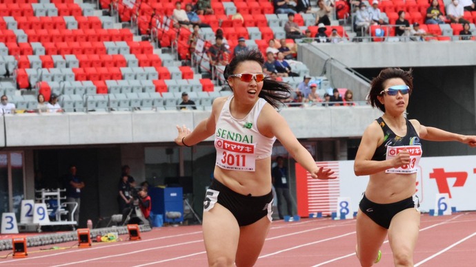 【第110回日本選手権】女子デフ100m　オープン