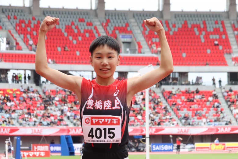 【第110回日本選手権】男子小学生100m オープン1組