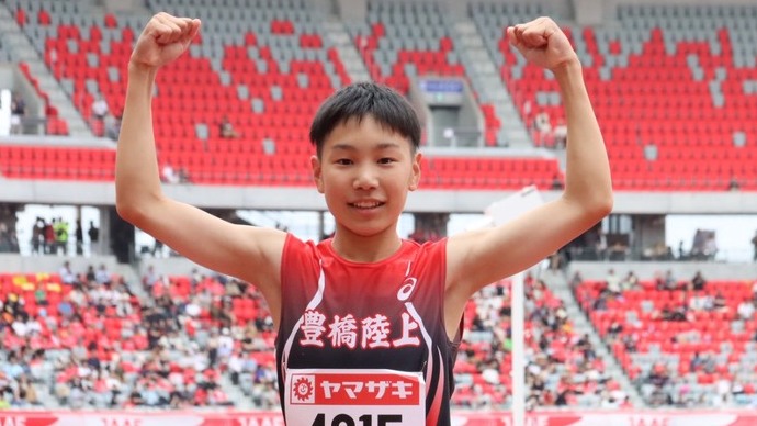 【第110回日本選手権】男子小学生100m　オープン1組