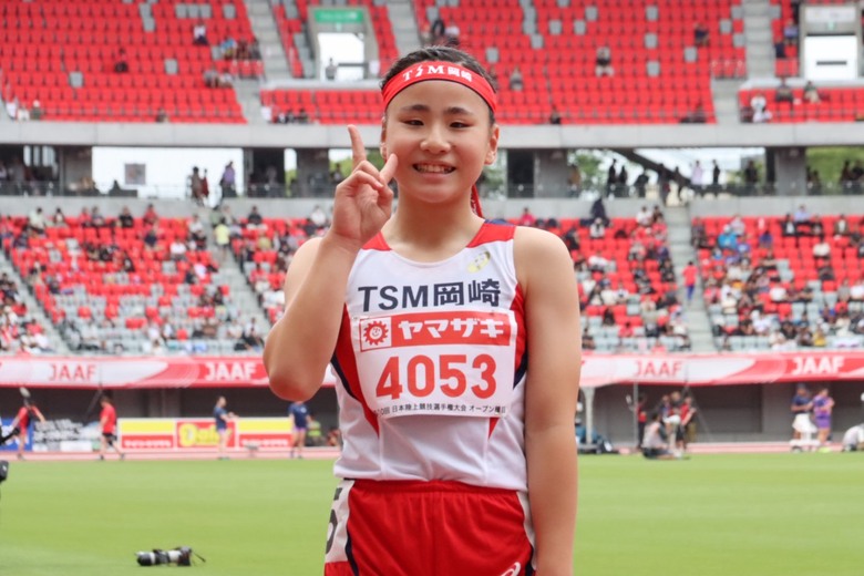 【第110回日本選手権】女子小学生100m オープン1組