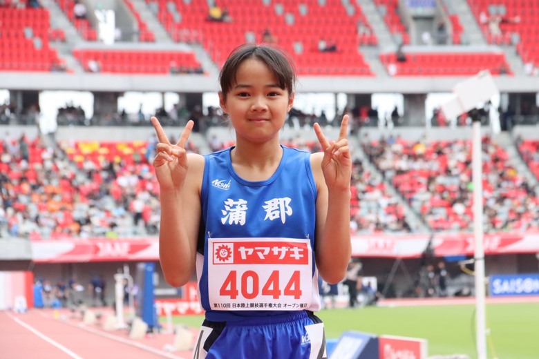 【第110回日本選手権】女子小学生100m オープン2組