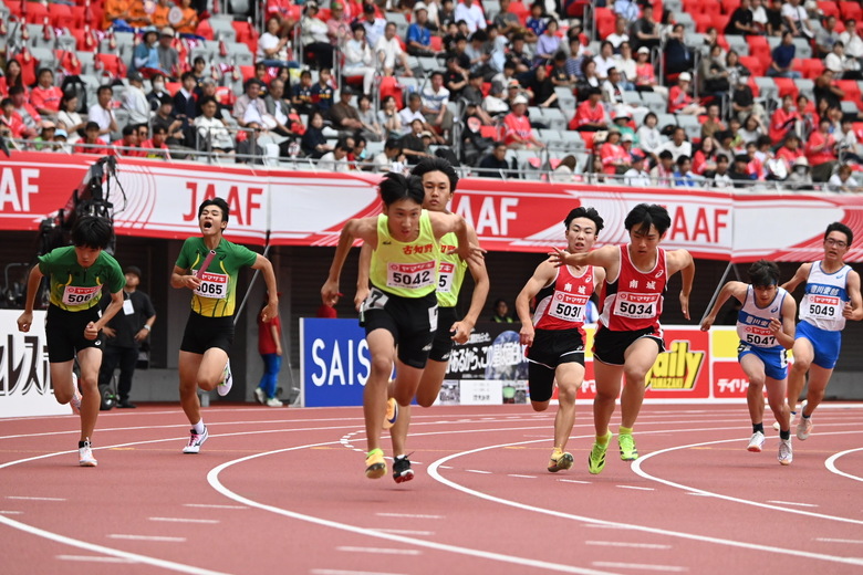【第110回日本選手権】男子中学生4×100mR オープン2組