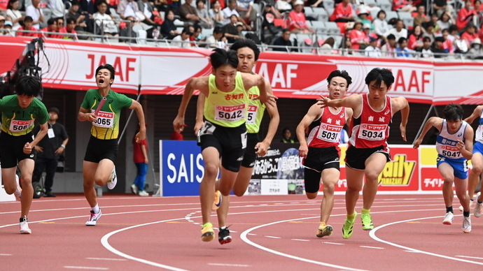 【第110回日本選手権】男子中学生4×100mR　オープン2組