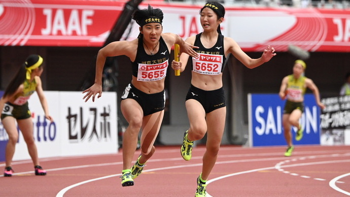 【第110回日本選手権】女子高校生4×100mR　オープン1組