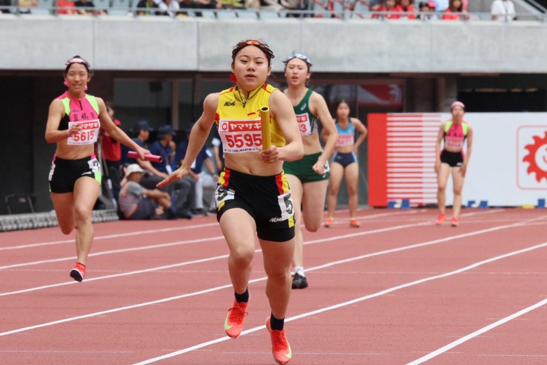 【第110回日本選手権】女子高校生4×100mR オープン2組