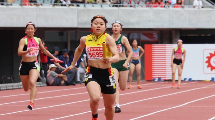 【第110回日本選手権】女子高校生4×100mR　オープン2組