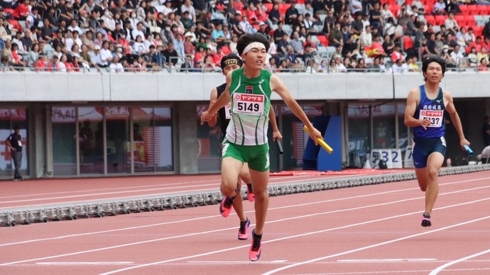 【第110回日本選手権】男子高校生4×100mR　オープン1組