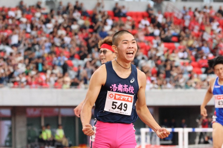 【第110回日本選手権】男子400mハードル 決勝:17歳 後藤大樹(洛南高)が止まらない!U20日本記録を更新して優勝!