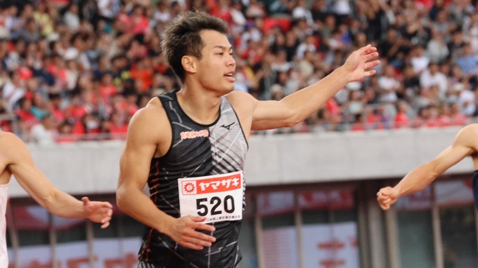 【第110回日本選手権】男子200m　決勝：水久保漱至が初優勝！力強い走りで頂点に立つ。