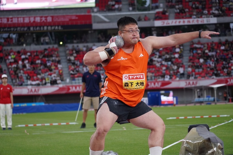 【第110回日本選手権】男子砲丸投 決勝:森下大地が自己ベストを更新し、2連覇達成!