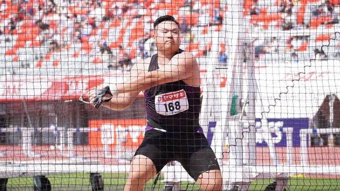 【第110回日本選手権】男子ハンマー投　決勝：アジア大会内定も手にした中川達斗（山陽特殊製鋼・兵　庫）の試技
