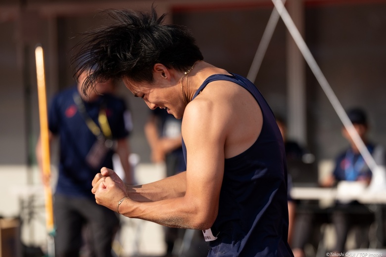 【第110回日本選手権】渾身のガッツポーズを見せた宮尾真仁