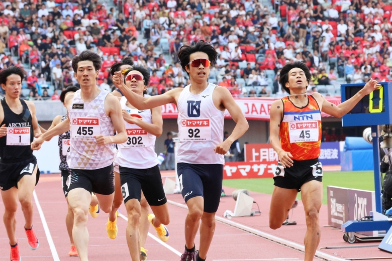 【第110回日本選手権】男子800m 決勝:ラスト50mでトップに立ち、初優勝を飾る