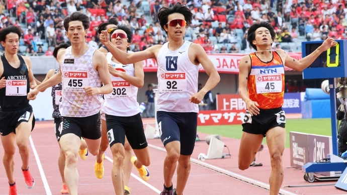 【第110回日本選手権】男子800m　決勝：ラスト50mでトップに立ち、初優勝を収める