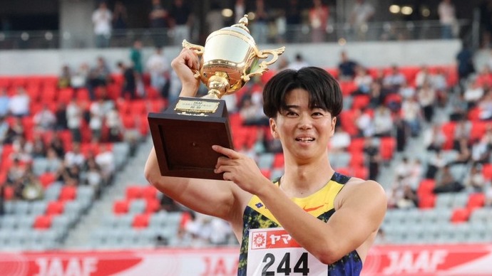 【第110回日本選手権】男子100m　決勝：５年ぶりの優勝！アジア大会の日本代表にも内定した多田修平（住友電工）