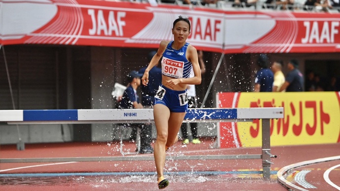 【第110回日本選手権】女子3000m障害物　決勝：齋藤みうが大会新記録を樹立し、初優勝。