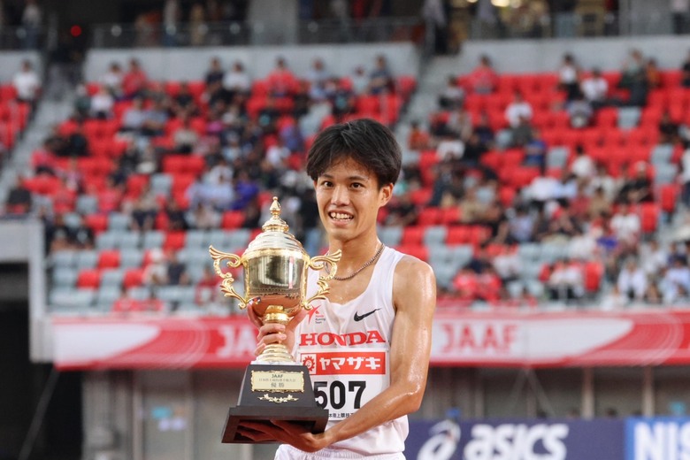 【第110回日本選手権】男子5000m 決勝:昨年2着の悔しさをバネに初優勝!アジア大会にも内定した森凪也(Honda・東 京)
