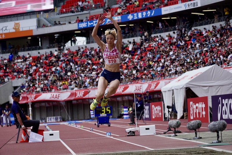 【第110回日本選手権】FOCUS:女子三段跳優勝の船田茜理、圧巻の跳躍
