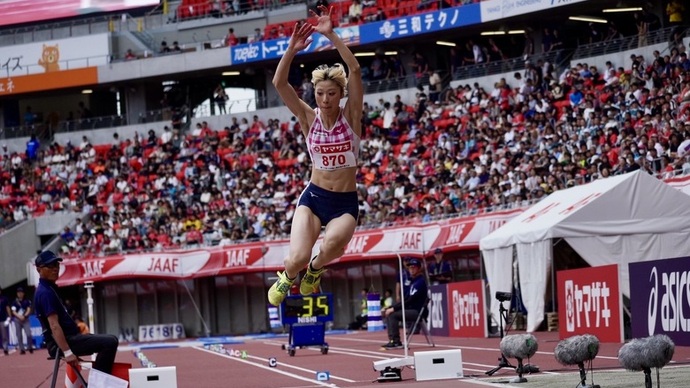 【第110回日本選手権】FOCUS：女子三段跳優勝の船田茜理、圧巻の跳躍