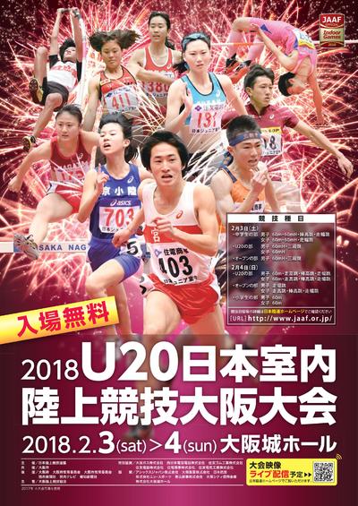 2018 U20日本室内陸上競技大阪大会：日本陸上競技連盟公式サイト