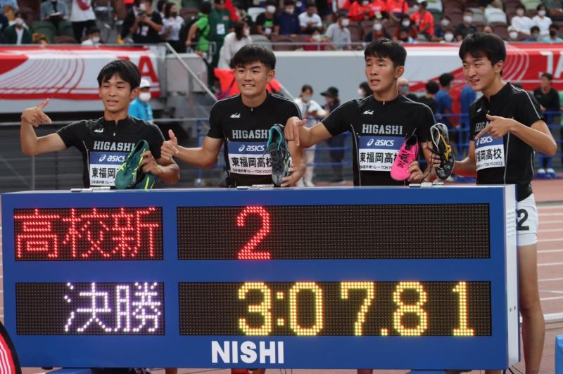 10/2
◆男子4×400mリレー
決勝

5位 東福岡高校
2003年以来19年ぶりとなる日本🇯🇵高校記録更新🎉