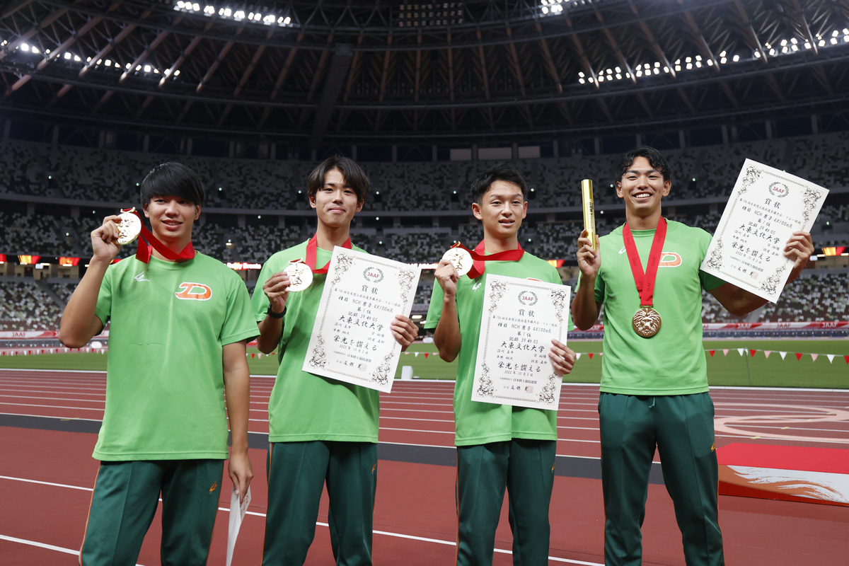 4年ぶり2度目の優勝 日本選手権男子4 100mリレー 優勝コメント 日本陸上競技連盟公式サイト