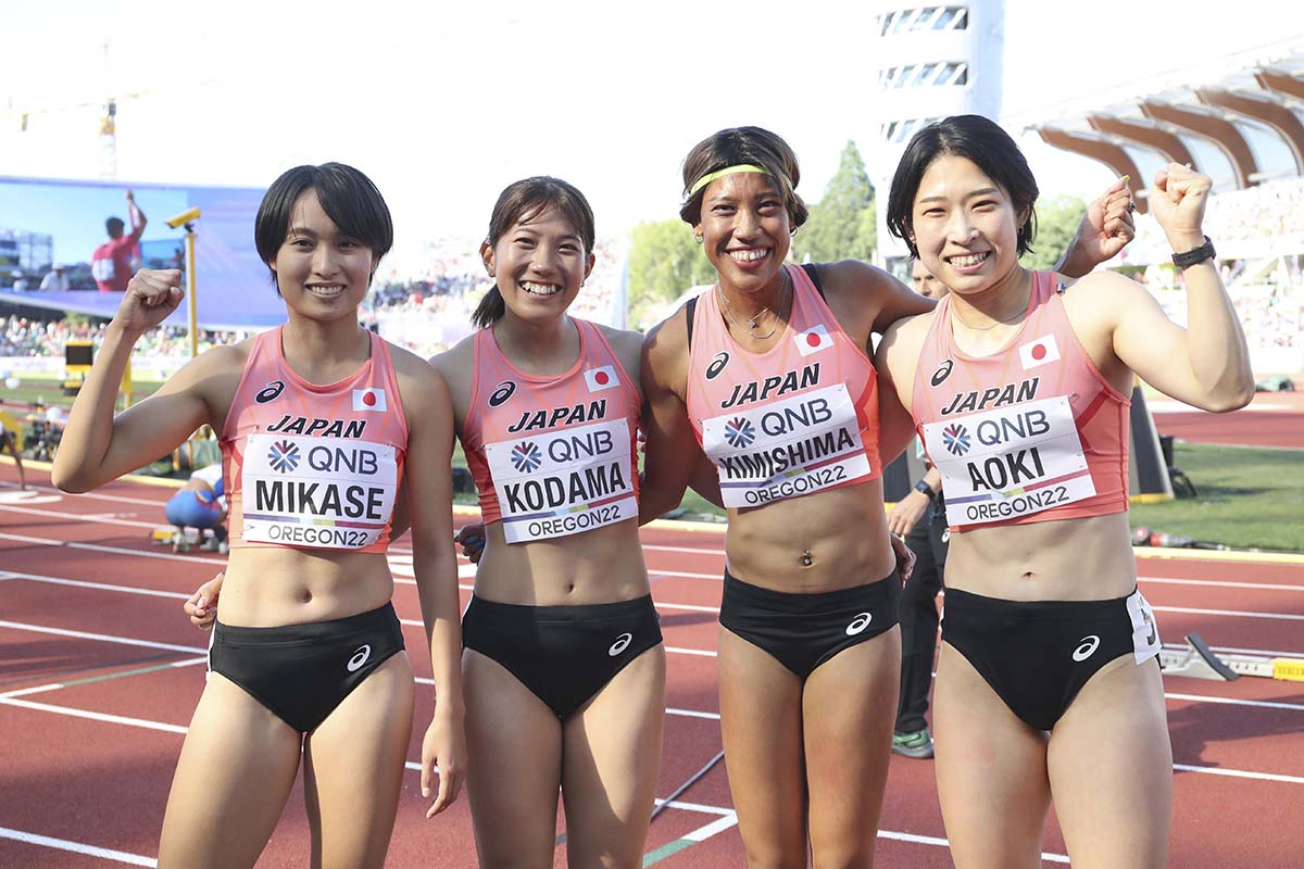 オレゴン世界選手権 8日目イブニングセッションコメント 女子4 100mリレー決勝進出は逃すも日本記録を更新 日本陸上競技連盟公式サイト