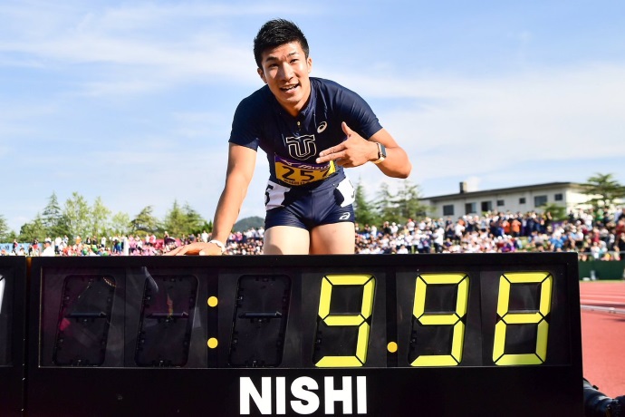 レポート コメント 桐生選手 日本インカレ男子100ｍにて9秒98 日本陸上競技連盟公式サイト