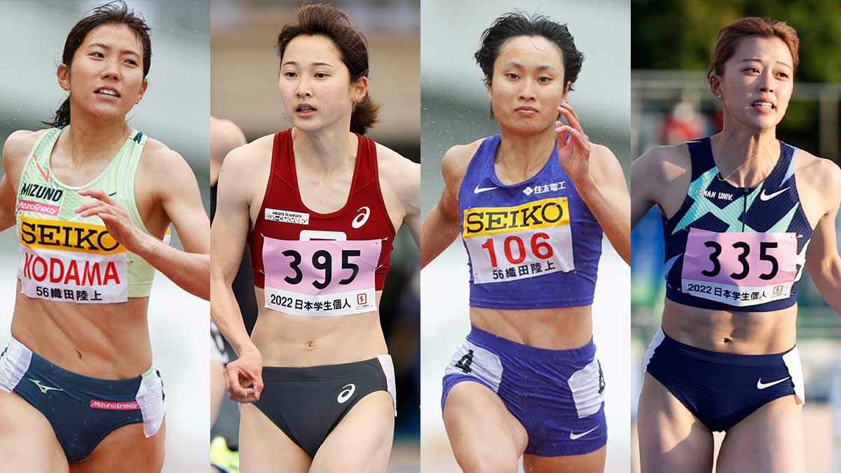陸上女子日本代表選手画像 