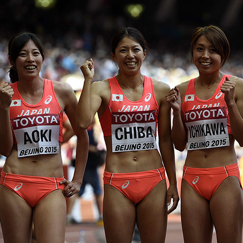 歴代日本代表ユニフォーム:日本陸上競技連盟公式サイト