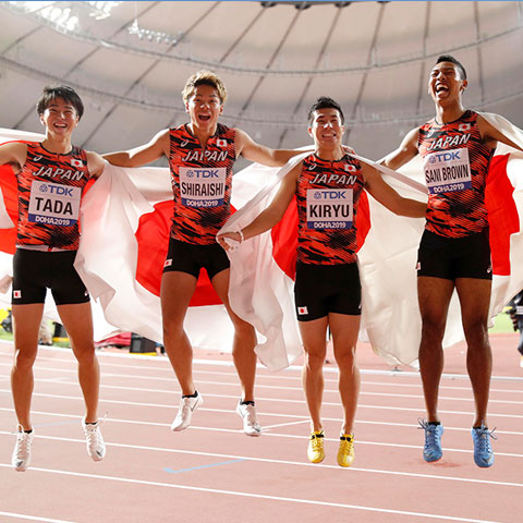 陸上　日本代表ユニフォーム　上のみ