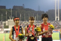 女子1500m表彰